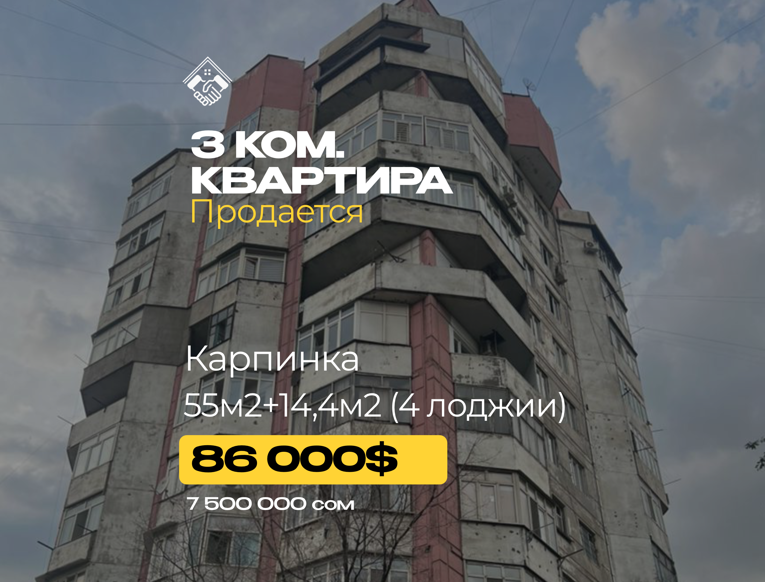 3 ком. Квартира — фото 1